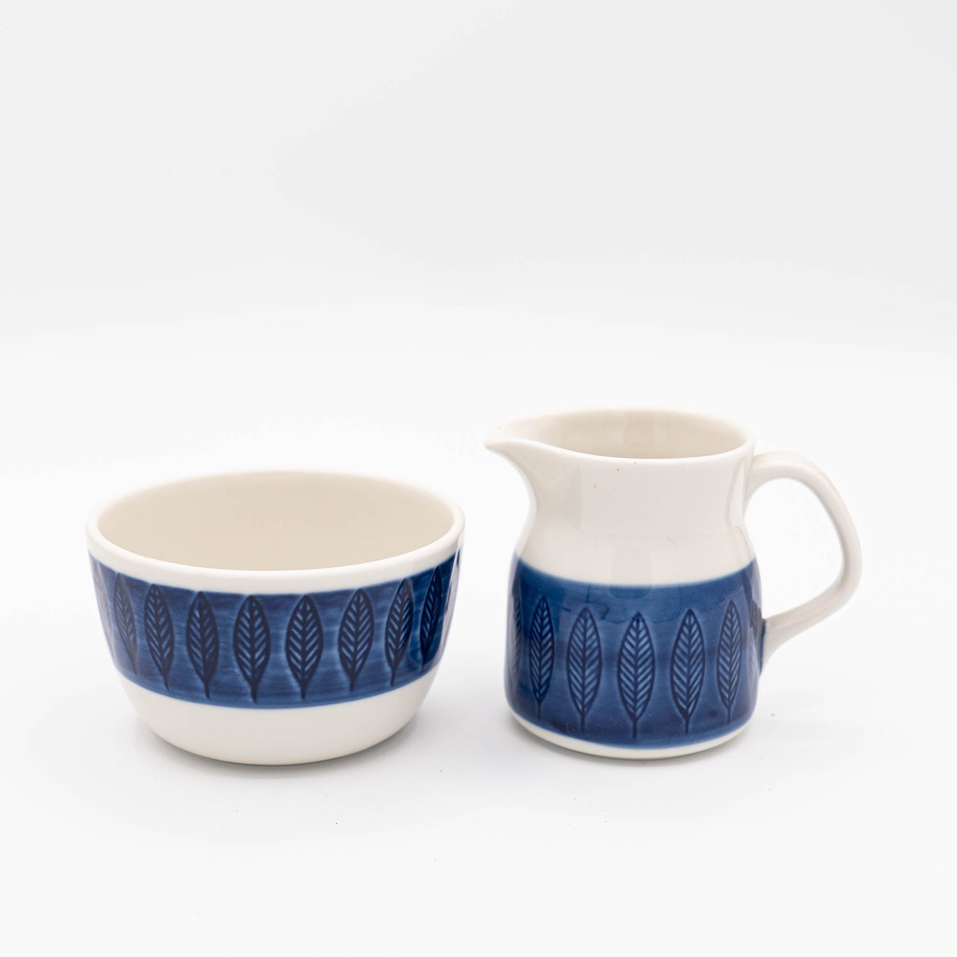 Vintage Sugar Bowl & Creamer Set - Koka Blå - Rörstrand - c1950s - Sugar&Cream - The Vintage Tales